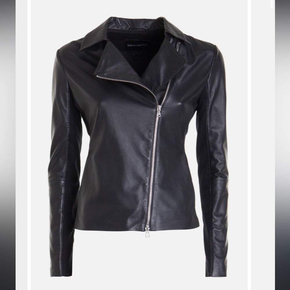 Armani Genuine Lambskin Leather Jacket XS